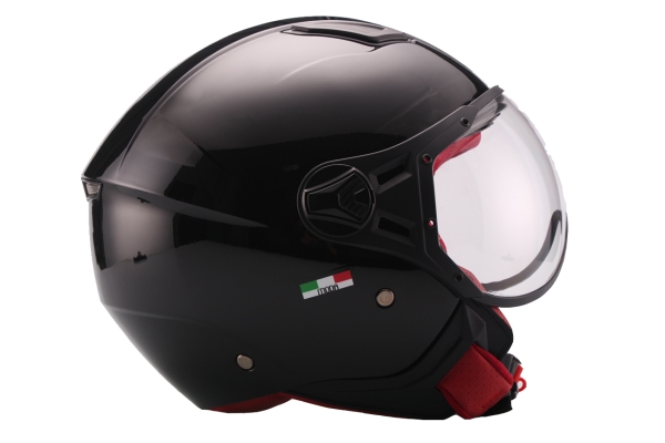 Helm VITO JET MODA - schwarz-glänzend